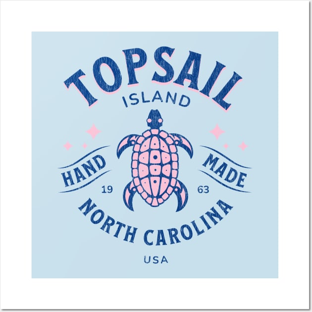 Topsail Island, NC Turtle Time Wall Art by Contentarama